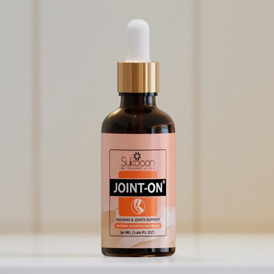 Sukoon Joint On Essential Oils Blend for Joints β Natural Massage & Aromatherapy Oil | Soothing Body Oil for Knees, Back & Elbows
