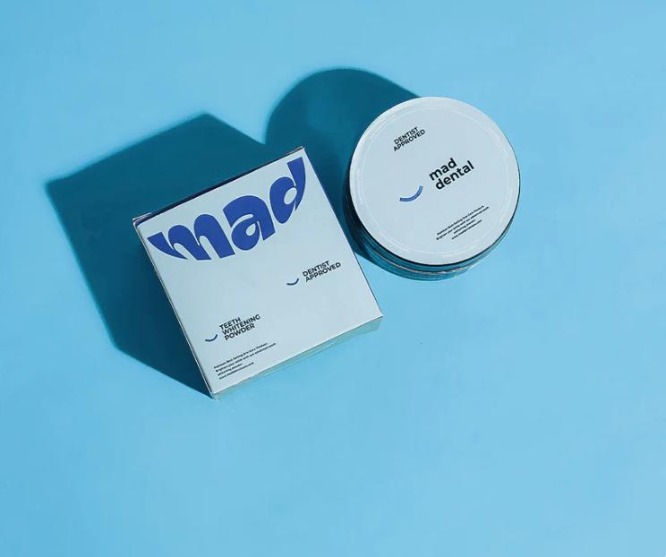 Mad Dental Care Teeth Whitening Powder | Dentist-Trusted Smile Whitening & Stain Remover
