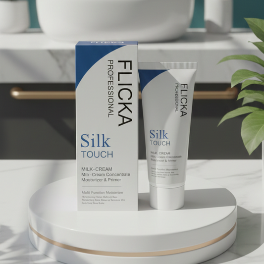 FLICKA Silk Touch 3-in-1 Moisturizer & Primer | Pore Minimizer | Lightweight Hydrating Primer